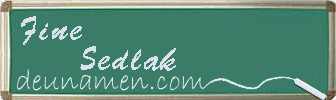 Fine Sedlak Visitenkarte